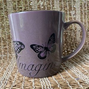 New Pfaltzgraff Inspirational “Imagine”  Mug Cup with butterflies 🦋